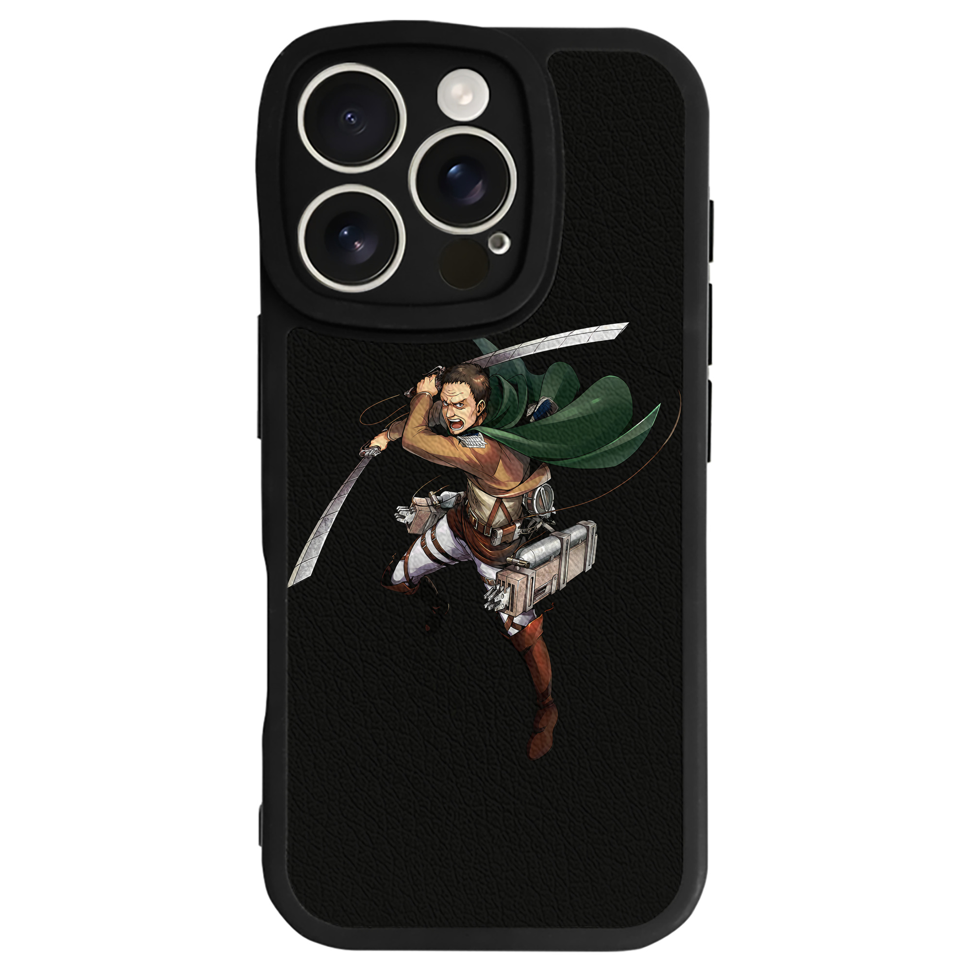 （画像用） 進撃の巨人 Attack on Titan 【iPhone 16シリーズ対応】シリコンスマホケース（レザー調） 材質：シリコン